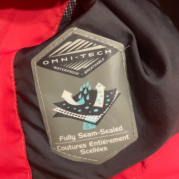 Columbia Sportswear Goretex waterproof red rain jacket, size medium. - Picture 7 of 11